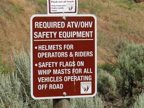 Safety Equipment Required Sign