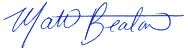 Matt Beaton Signature